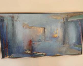Frank Ettenberg 'Shining Through' 1979 oil on canvas, 20" x 38"
