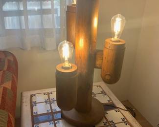 Modeline California cactus table lamp, designed by Charles Gibilterra, 1978