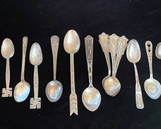Antique sterling and ingot Navajo spoons