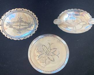 Vintage sterling trays
