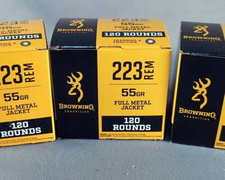 Browning .223 REM Ammo, Approx 360 Rds