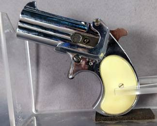 Buddie Arms Double Deuce .22 Cal Top Break Derringer Pistol SN# 6232, , In Leather Holster