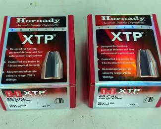 Hornady .45 Cal 200 gr XTP Bullets, Qty 200 