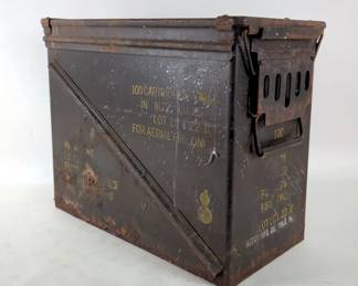 Metal Ammo Can, 14" x 18" x 9.5"