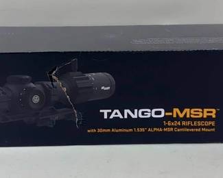 Sig Sauer Tango-MSR 1-6x24 Rifle Scope With 30mm Aluminum 1.535" ALPHA-MSR Cantilevered Mount, New In Box