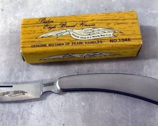 Parker Eagle Brand Folding Knives, Includes 1423 2-Blade Trapper, TF-656/2S 2-Blade, 1046-SB, And TF-700, Total Qty 4