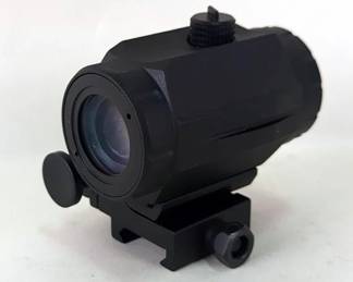 Magnifier Sight With Windage And Elevation Adjustment And Flip To Side Mount 