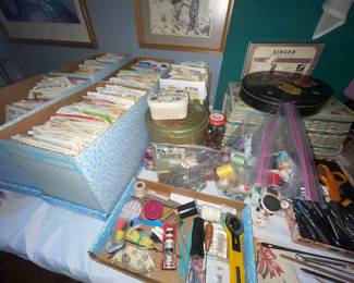 Sewing patterns and notions 