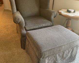 Chair and ottoman available for purchase 