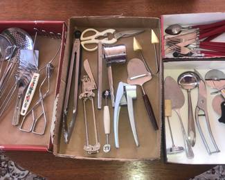Assorted kitchen utensils