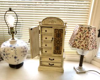 Lamps, jewelry box