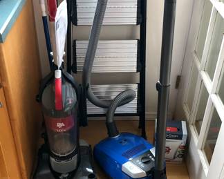 Vacuums: Dirt Devil Endura upright, Miele HomeCare canister vacuum + attachments