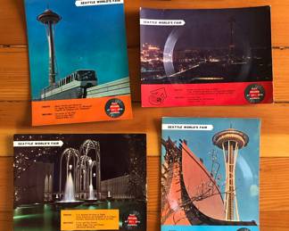 1962 Seattle World’s Fair postcard RECORDS - we have multiples of each image
