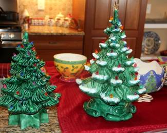 Mid Century Ceramic Trees