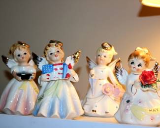 40+ Monthly Angels by Lefton, Napco and Josef Originals