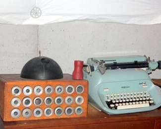 Bowling Ball Hole Drill, Royal Typewriter