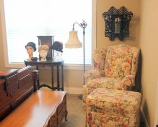 Ethan Allen Chair & Ottoman