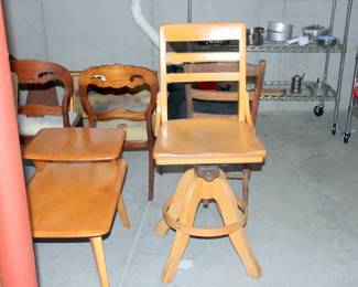 Blonde Maple MCM Bar Stool