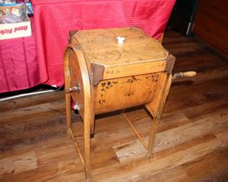 M. Brown Co. Bentwood Butter Churn