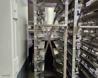 Stainless Steel Tray Holding Rack