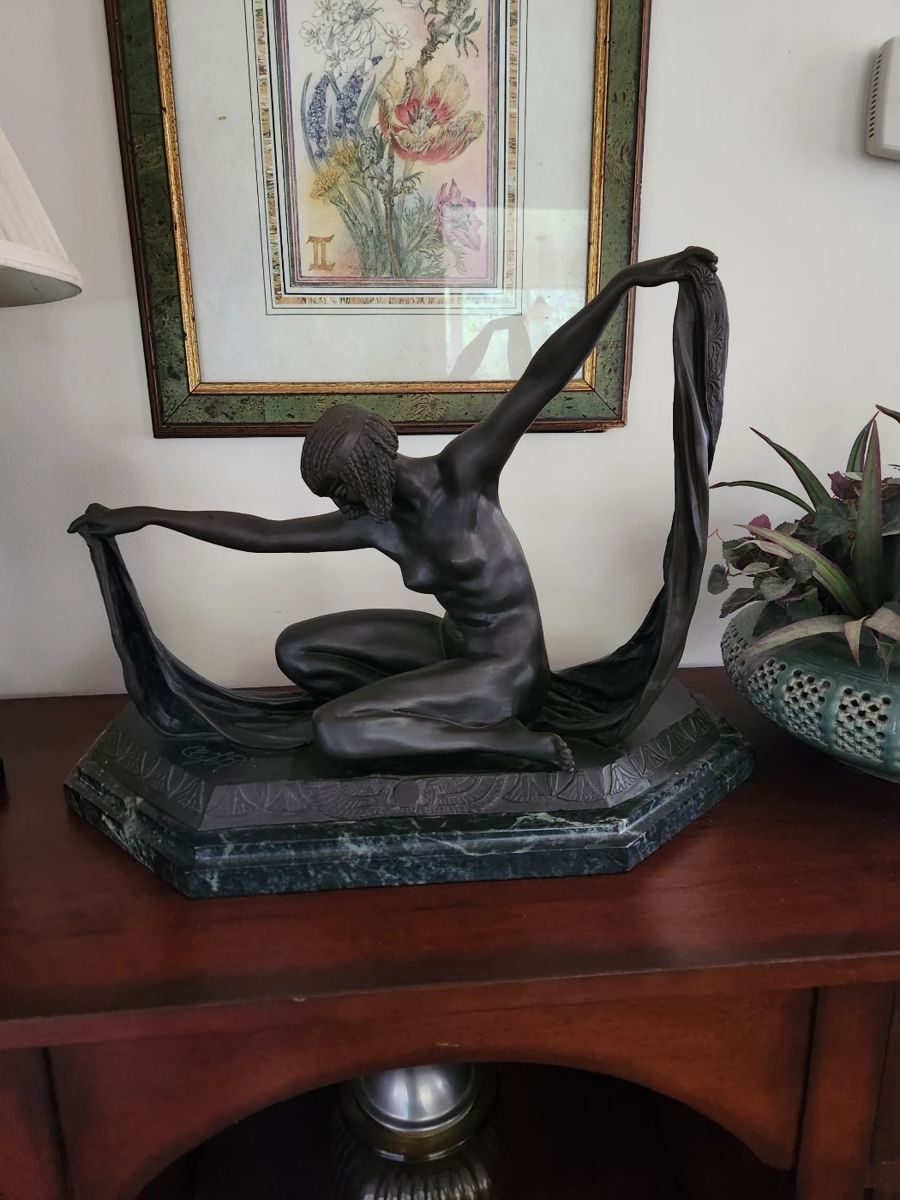 Isis Bronze Sculpture by Claire Jeanne Roberte Colinet  $250