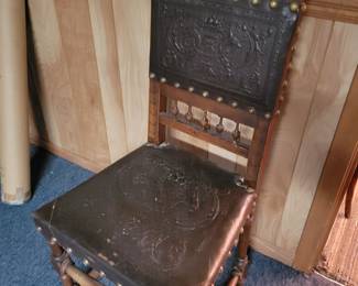 Leather seat and back