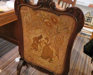 Gorgeous upholstery fire screen
