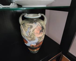 Hand painted NIPPON moriage vase