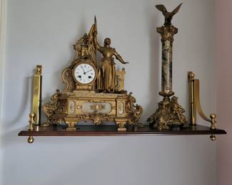 Stunning clock with JOAN OF ARC figure