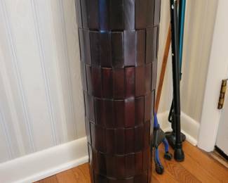 Leather umbrella holder