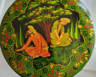 Russian Black lacquer box