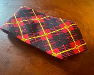 Men's Gianni Versace Plaid Necktie