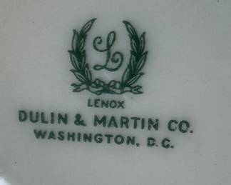 Lenox "Dunlin & Martin Co." China Collection