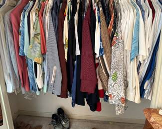 Huge Collection of Men's Clothing & Vintage Gucci Shoes