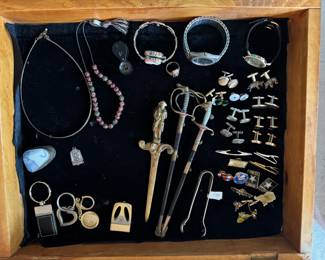 Small Collection of Costume & Some Gold Jewelry