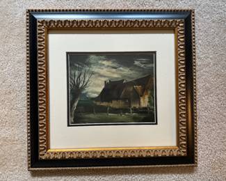 #151 ----	
ARTIST: Maurice De Vlaminck
TITLE:	La Haute-Folie
MEDIUM:	Framed lithograph in colors on wove paper. Signed on the stone by the artist.
EDITION:	First Edition. Printed by Mourlot in Paris, 1958.
CANVAS SIZE: 242mm x 311mm
COA: Yes