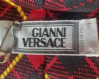 Men's Gianni Versace Plaid Necktie