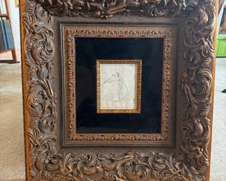 #74 ----	
ARTIST: Leonardo da Vinci
TITLE:	Man In Motion Ref: Brunet V:1257; Graesse VI:327; Cicognara 232; Gamba 1164; Testi 1466
MEDIUM:	Framed original etching in black ink on thin laid paper. Executed through collaboration of Nicholas Poussin and Charles Errard from the design of Leonardo da Vinci.
EDITION:	Very scarce. Conceived between 1490-1513 by Lonardo da Vinci and published by Raffaelle du Fresne c.1651.
CANVAS SIZE: 110mm x 180mm 
COA: Yes