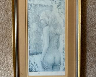 #141 ----	
ARTIST: Alex Schloss
TITLE:	Nude
MEDIUM:	Framed Lithograph
EDITION:	N/A
FRAMED SIZE: 14"H x 9"W
COA: No