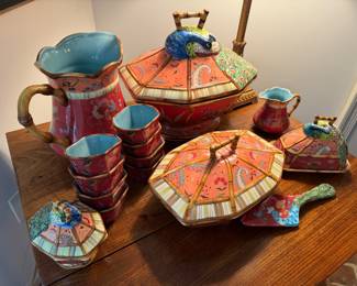 Tracy Porter "The Artesian Collection" Hand Painted China (19pc)