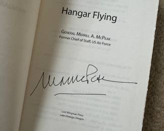 "Hangar Flying" Autographed by General Merril A. McPeak