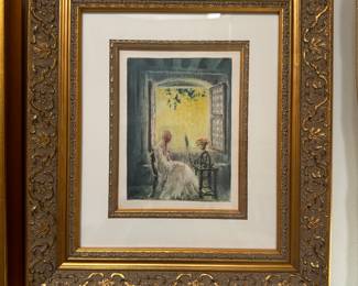 #11 ----	
ARTIST: Louis Icart
TITLE:	A La Fene tre
MEDIUM:	Framed Original engraving in colors
EDITION:	n/a
CANVAS SIZE: n/a
COA: Yes
