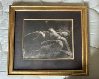 #34 ----	
ARTIST: Don Queen
TITLE:	Figure in Light
MEDIUM:	Framed Artist Proof Lithograph. Signed by the artist on the lower left
EDITION:	Artist Proof
FRAMED SIZE: 18-1/2"H x 21"W
COA: No