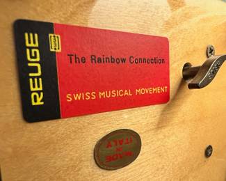 Reuge "The Rainbow Connection" Musical Jewelry Box - Made in Italy