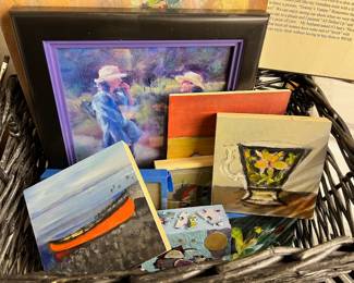 Assortment of Mini Paintings by Jane Mayer