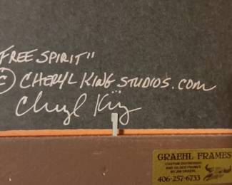 Framed Oil Painting "Free Spirit" by Cheryl King