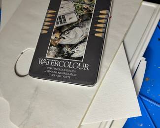 Rexel Derwent 12 Wet/Dry Watercolor Pencils