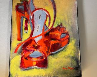 Acrylic Painting on Canvas "Lucky Find" by Jane Mayer