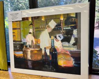 Matted Pastel Painting "Before the Rush" by Jane Mayer