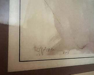 R.C. Gorman 1973 Native American Madonna Ceramic Tile 